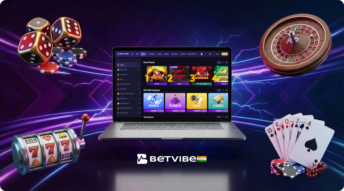 Exploring the casino game selection in Betvibe India