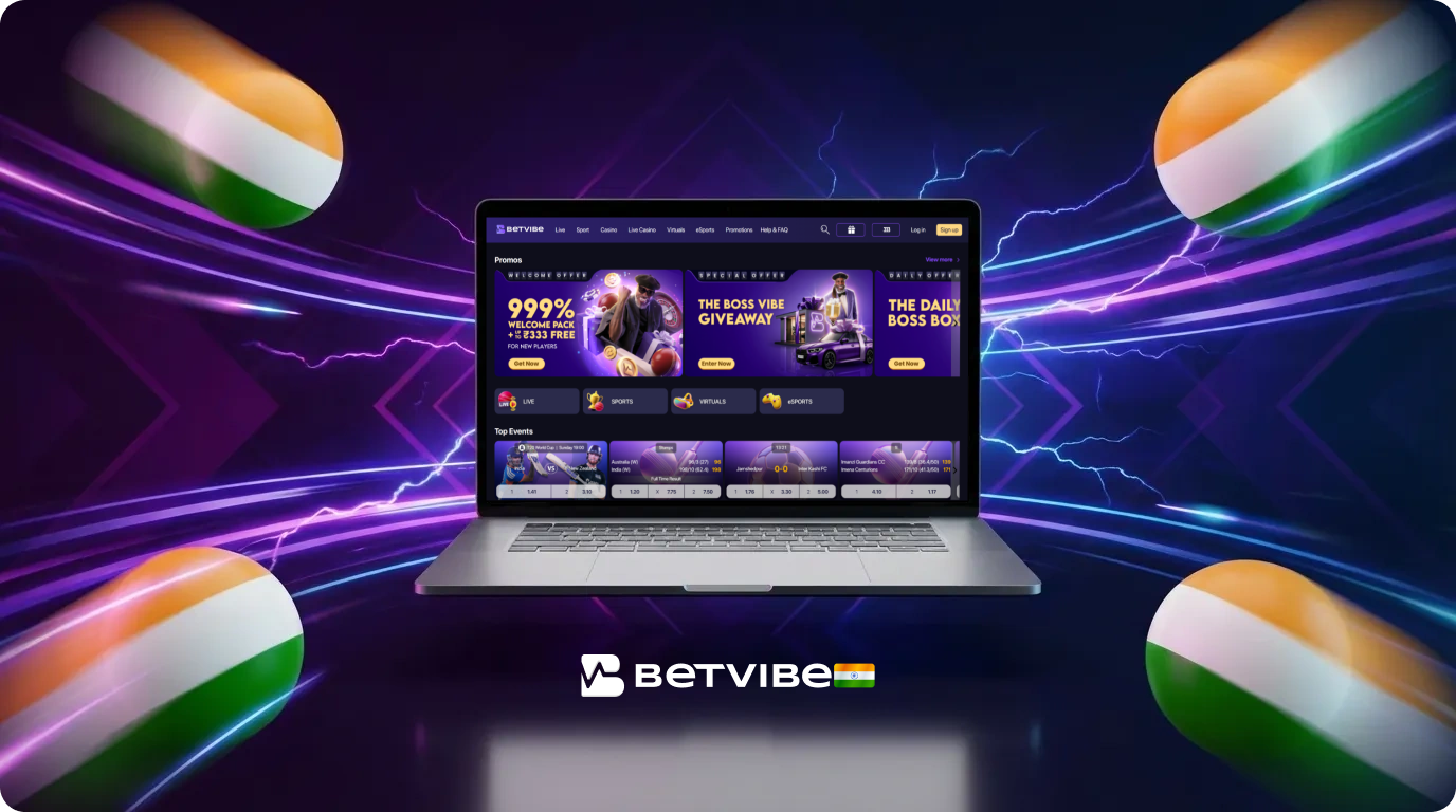 Betvibe India combines casino games and sports betting in one platform